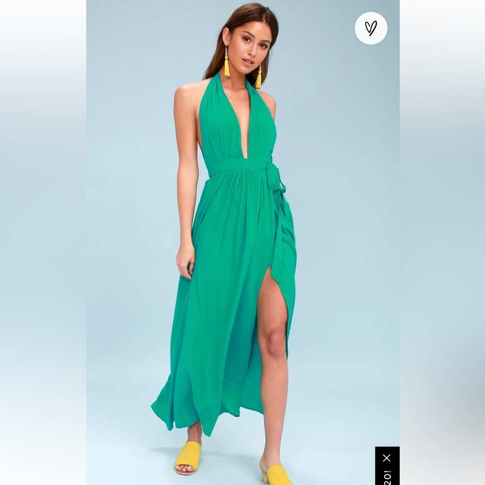 Lulus Magical Movement Wrap Maxi Dress